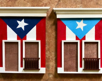 Casita Calle Sol, Old San Juan, Puerto Rico, Bandera de Puerto Rico, Puerto Rican flag, Bandera Boricua