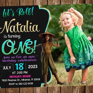 Raya and the Last Dragon Invitation Raya Invitation Raya Birthday Party Invitation Raya and the Last Dragon Birthday Raya Invite Raya Card