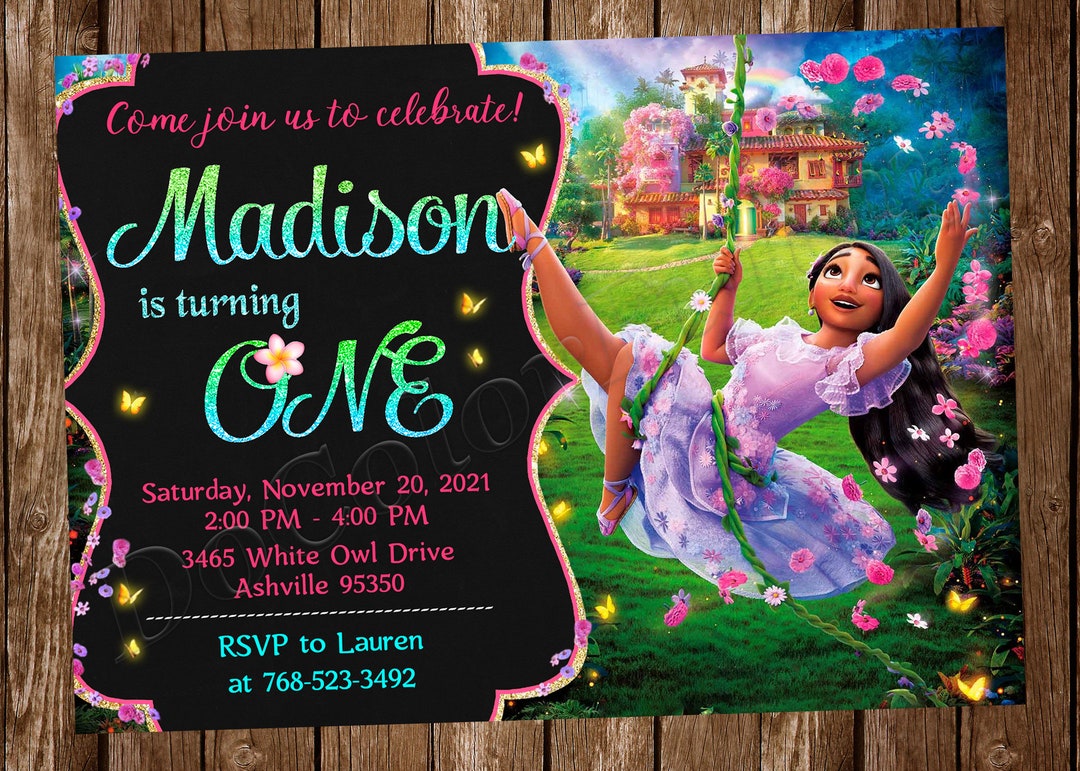 Encanto Invitation Encanto Birthday Invitation Encanto Party Etsy