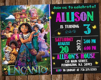 Encanto Invitation Encanto Birthday Invitation Encanto Party Encanto Card Encanto Digital Encanto Invite Encanto Printable Mirabel Invite