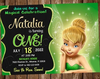 TinkerBell Invitation Tinker Bell Invitation TinkerBell Birthday Party TinkerBell Party TinkerBell Invite TinkerBell Digital