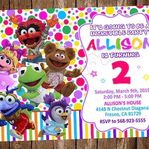 Muppet Babies Einladung Muppet Babies Geburtstagsfeier-Einladung Muppet Babies Party Muppet Babies einladen Muppet Babies Digitale Datei