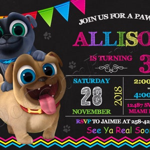 Puppy Dog Pals Invitation Puppy Dog Pals Birthday Party Invitation Puppy Dog Pals Party Puppy Dog Pals Invite Puppy Dog Pals Digital