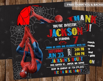 Convite Homem-Aranha Convite Homem-Aranha Festa Homem-Aranha Aniversário Homem-Aranha Convite Homem-Aranha Imprimível Homem-Aranha Digital