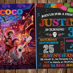 Coco Einladung Coco Geburtstagseinladung Fiesta Einladung Coco Party Fiesta Geburtstag Fiesta Party Coco Karte Coco Digital Coco einladen