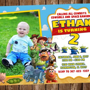 Convite Toy Story Toy Story Convite de aniversário Toy Story Party Toy Story Convites Toy Story Digital Toy Story Cartão para impressão