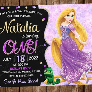 Rapunzel Invitation Tangled Invitation Princess Rapunzel Invitation Rapunzel Birthday Party Invitation Rapunzel Party Tangled Party