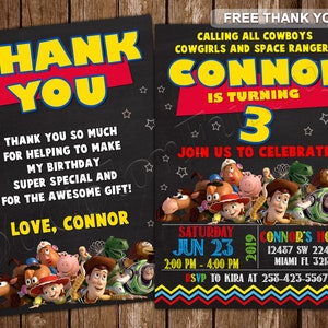 Toy Story Einladung Toy Story Geburtstagseinladung Toy Story Party Toy Story lädt Toy Story Digital Toy Story druckbare Karte