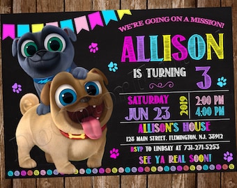 Puppy Dog Pals Invitation Puppy Dog Pals Birthday Party Invitation Puppy Dog Pals Party Puppy Dog Pals Invite Puppy Dog Pals Digital