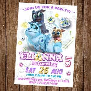 Puppy Dog Pals Invitation Puppy Dog Pals Birthday Party Invitation Puppy Dog Pals Party Puppy Dog Pals Invite Puppy Dog Pals Digital