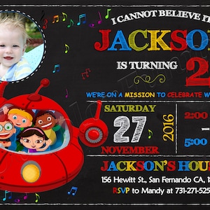 Invitation Little Einsteins Fête d'anniversaire Little Einsteins Invitation Little Einsteins Party Little Einsteins numérique