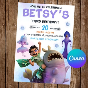 Elio Invitation Birthday Party Elio Birthday Invitation Elio Editable Invitation Elio Digital Printable Card