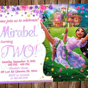 Encanto Geburtstagseinladung Encanto Party Encanto Geburtstagseinladung Encanto Digital Encanto einladen Encanto Printable Mirabel einladen