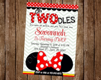 Invitación de Minnie Mouse Invitación roja para fiesta de cumpleaños de Minnie Mouse Fiesta de Minnie Mouse Invitación de Minnie Mouse Minnie Mouse imprimible