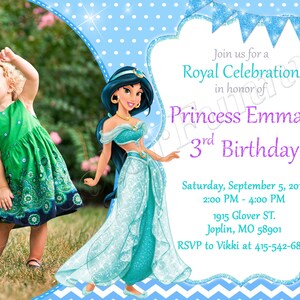 Einladungskarten Jasmine Princess Jasmine Birthday Party Jasmine Party Princess Jasmine Invite
