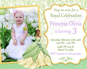 Tiana Invitation Princess Tiana Invitation Tiana Birthday Invitation Tiana Party Princess Tiana Invite