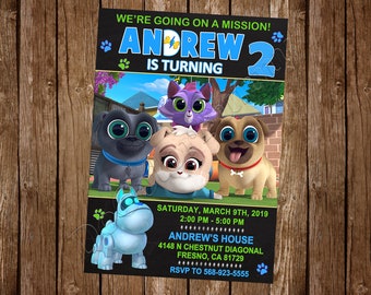 Puppy Dog Pals Invitation Puppy Dog Pals Birthday Party Invitation Puppy Dog Pals Party Puppy Dog Pals Invite Puppy Dog Pals Digital