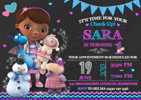 Doc Mcstuffins Invitations Printable