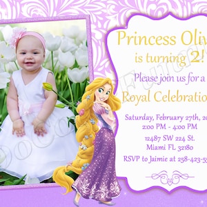 Rapunzel Invitation Tangled Invitation Princess Rapunzel Invitation Rapunzel Birthday Party Invitation Rapunzel Party Tangled Party