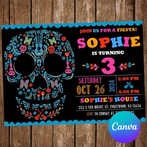 Coco Invitation Birthday Party Coco Birthday Invitation Fiesta Invitation Coco Editable Invitation Coco Digital Printable Card