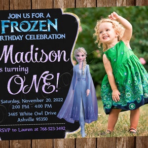 Frozen Invitation Frozen Birthday Invitation Frozen Party Frozen Invite Frozen Digital Printable File