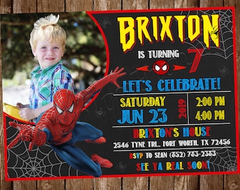 Convite Homem-Aranha Convite Homem-Aranha Festa Homem-Aranha Aniversário Homem-Aranha Convite Homem-Aranha Imprimível Homem-Aranha Digital