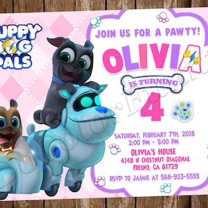 Puppy Dog Pals Invitation Puppy Dog Pals Birthday Party Invitation Puppy Dog Pals Party Puppy Dog Pals Invite Puppy Dog Pals Digital