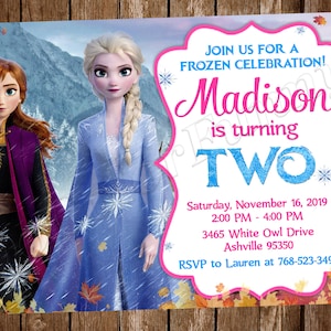 Frozen Invitation Birthday Party Frozen Birthday Invitation Frozen Invite Frozen Printable