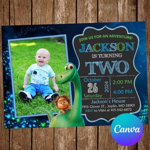 The Good Dinosaur Invitation Birthday Party The Good Dinosaur Birthday Invitation The Good Dinosaur Editable Invitation Digital Card
