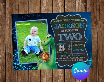 The Good Dinosaur Invitation Birthday Party The Good Dinosaur Birthday Invitation The Good Dinosaur Editable Invitation Digital Card