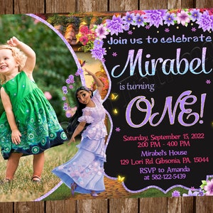 Faire-part Encanto Faire-part d'anniversaire Encanto fêter Encanto Carte Encanto numérique Encanto d'invitation Invitation Encanto à imprimer à Mirabel