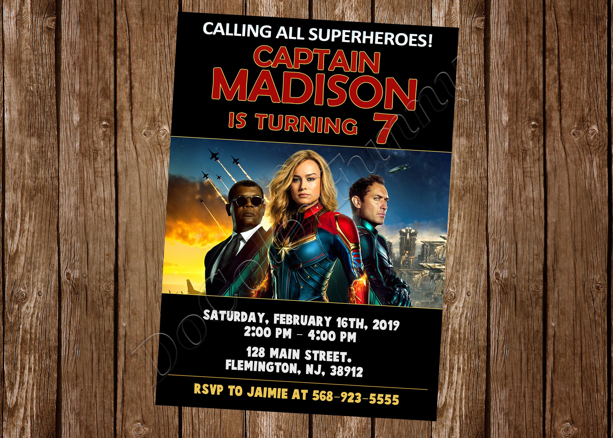 Captain Invitation Captain Birthday Party Invitation Captain Party ...
