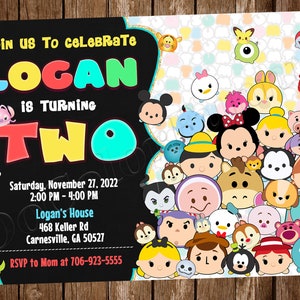 Tsum Tsum Einladung Tsum Tsum Geburtstag Tsum Tsum Party Tsum Tsum einladen Tsum Tsum Digitales Tsum Tsum Printable