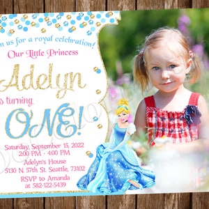 Cinderella Einladung Prinzessin Cinderella Einladung Prinzessin Cinderella Geburtstags-Cinderella-Party