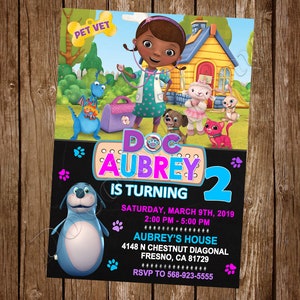 Doc McStuffins Invitation Doc McStuffins Birthday Invitation Doc McStuffins Party Doc McStuffins Invite Doc McStuffins Digital