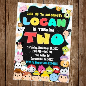 Tsum Tsum Einladung Tsum Tsum Geburtstag Tsum Tsum Party Tsum Tsum einladen Tsum Tsum Digitales Tsum Tsum Printable