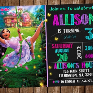 Encanto Geburtstagseinladung Encanto Party Encanto Geburtstagseinladung Encanto Digital Encanto einladen Encanto Printable Mirabel einladen