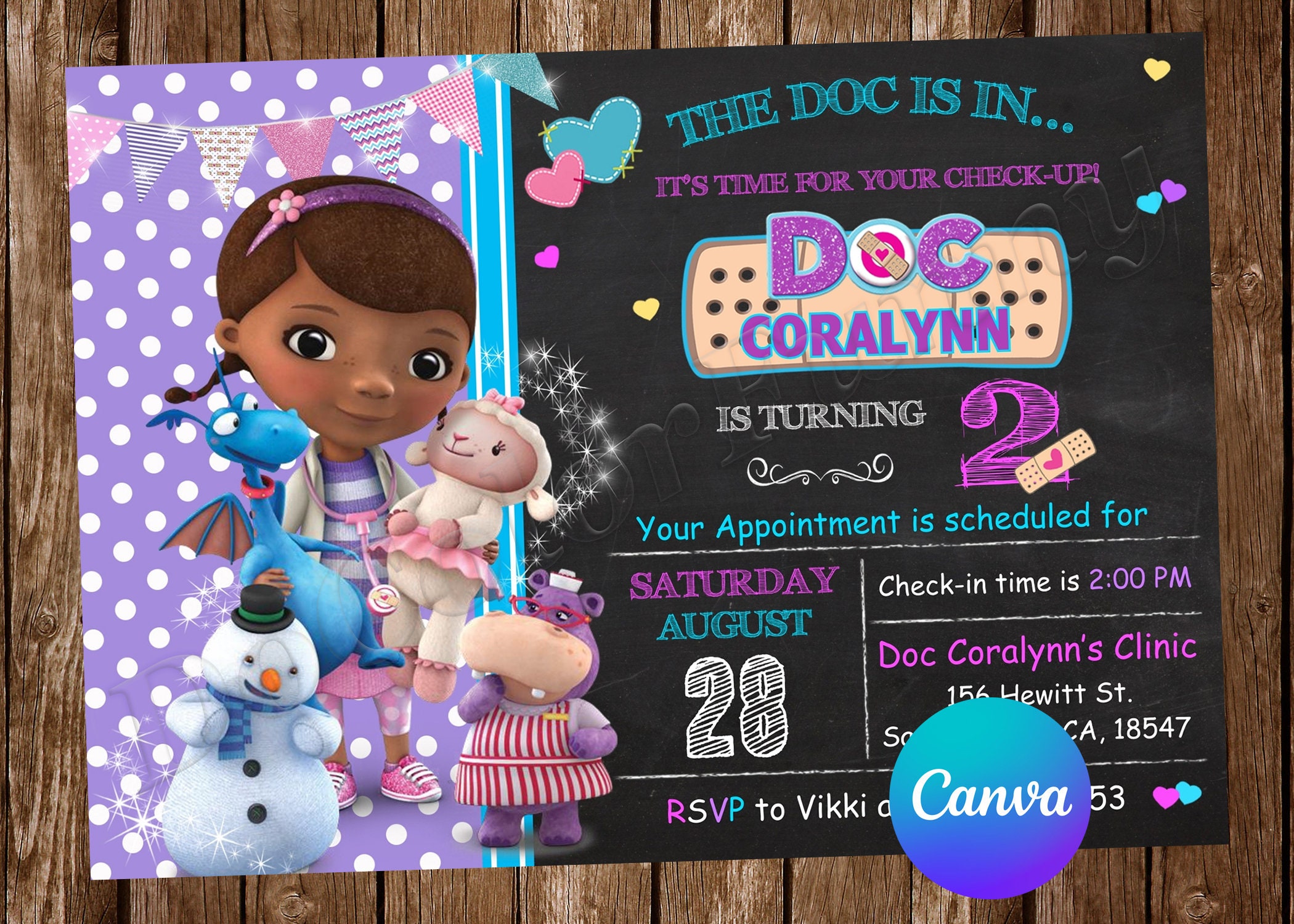 Doc Mcstuffins Blank Invitation Templates Doc Mcstuffins Invitations