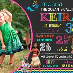 Moana Einladung Moana Geburtstag Einladung Moana Party Moana einladen Moana Karte Moana Digitale Karte Moana lädt ein