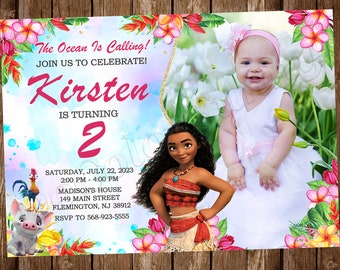Convite da Moana, Convite para Festa de Aniversário da Moana, Festa da Moana, Convite da Moana, Cartão da Moana, Cartão Digital da Moana, Convites da Moana