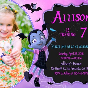 Vampirina Einladung Vampirina Geburtstagseinladung Vampirina Party Vampirina Digitale Vampirina Karte Vampirina druckbares Vampirina Mädchen