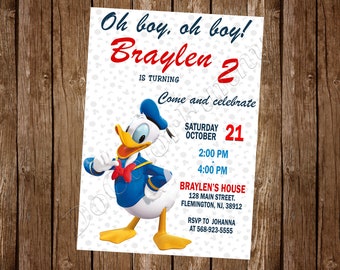Convite do Pato Donald Convite do Pato Donald Aniversário do Pato Donald Festa do Pato Donald Festa do Pato Donald Convite do Pato Donald