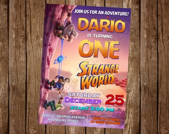 Strange World Invitation Strange World Birthday Strange World Party Strange World Invite Strange World Digital Strange World Printable