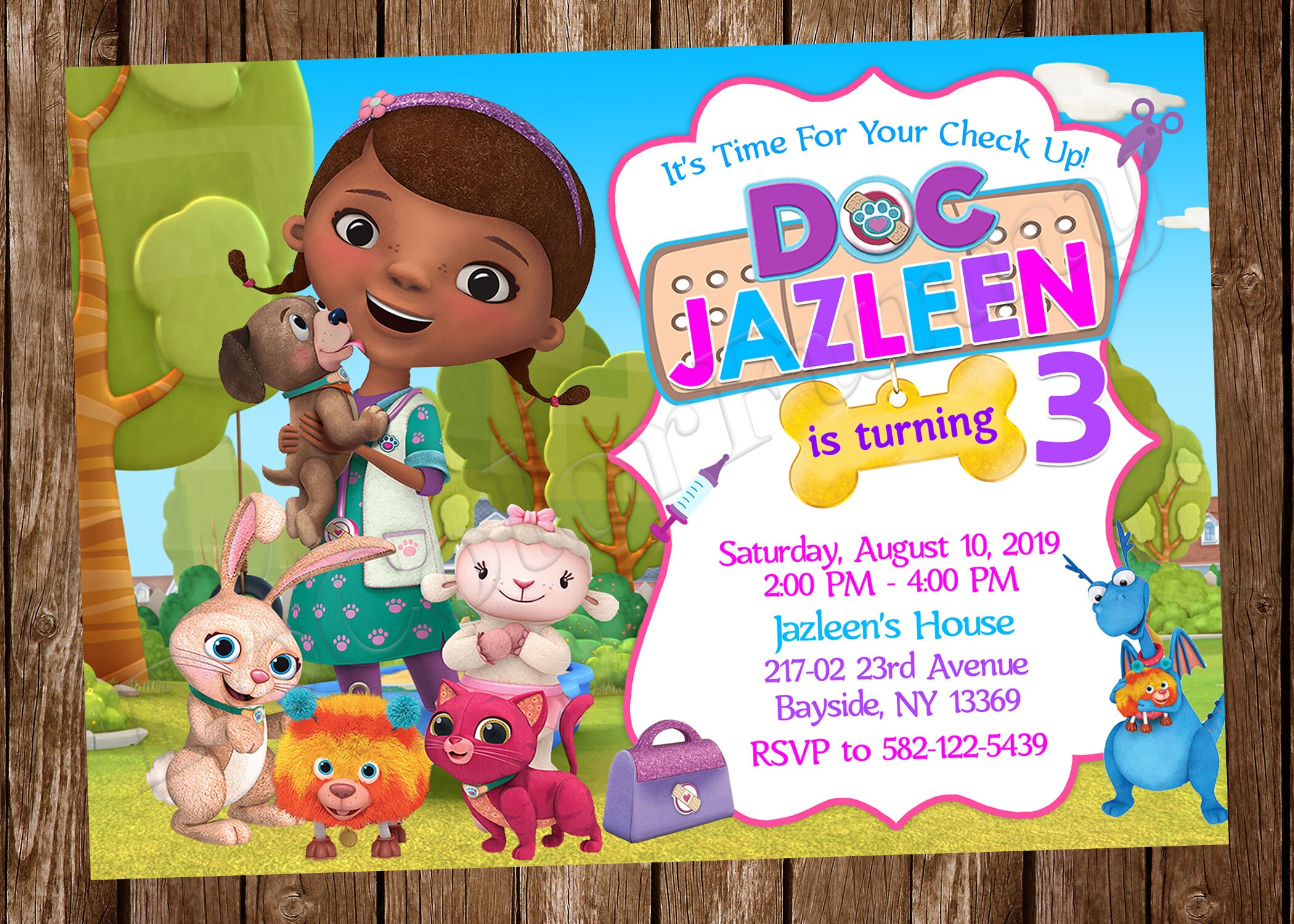 Doc Mcstuffins Invitations Printable
