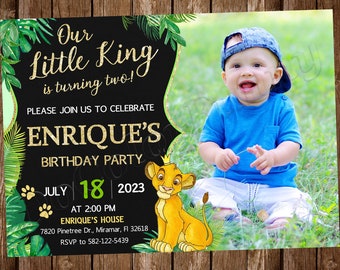 Biglietti Invito Compleanno Re Leone - Confezione Da 10 Pezzi | Per Feste A Tema Lion King - Foto 8