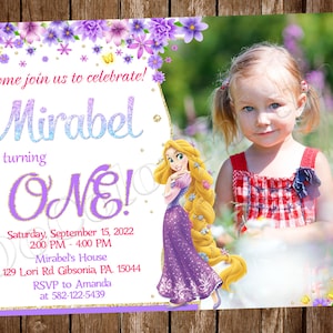 Rapunzel Invitation Tangled Invitation Princess Rapunzel Invitation Rapunzel Birthday Party Invitation Rapunzel Party Tangled Party