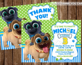 Puppy Dog Pals Invitation Puppy Dog Pals Birthday Party Invitation Puppy Dog Pals Party Puppy Dog Pals Invite Puppy Dog Pals Digital