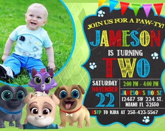 Puppy Dog Pals Invitation Puppy Dog Pals Birthday Party Invitation Puppy Dog Pals Party Puppy Dog Pals Invite Puppy Dog Pals Digital