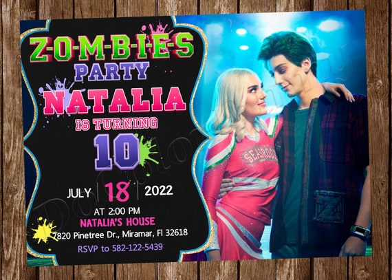 Disney Zombies 3 Invitation Zombies 3 Editable Invitation 