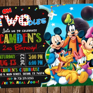 Mickey Mouse Clubhouse Invitation Mickey Mouse Invitation Mickey Mouse Clubhouse Birthday Invitation Mickey Mouse Birthday